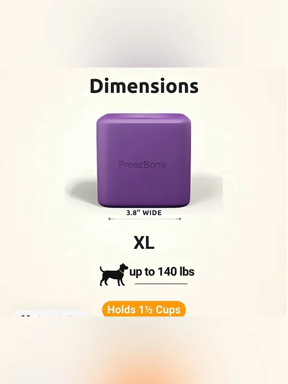 Freezbone purple freezbox superchewer up to 140 pounds NEW